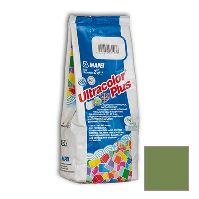 Затирка цементная Mapei Ultracolor Plus 260 оливковая 2 кг