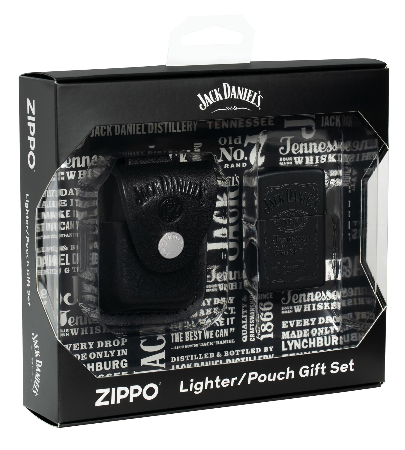 Зажигалка бензиновая Zippo 48460 и кожаный чехол Подарочный набор