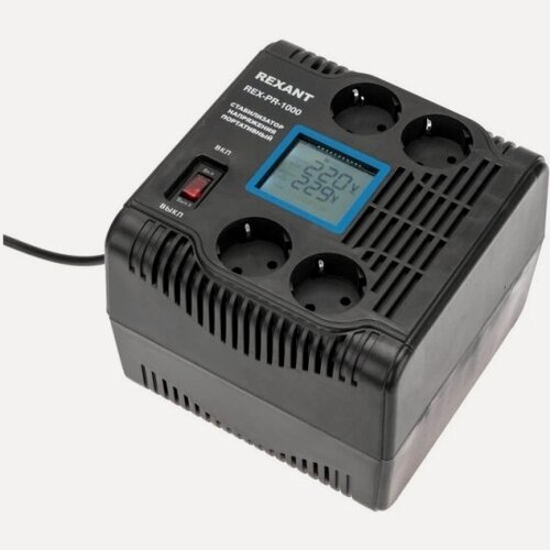 Изображение товара Стабилизатор напряжения Rexant портативный REX-PR-1000 (11-5029)