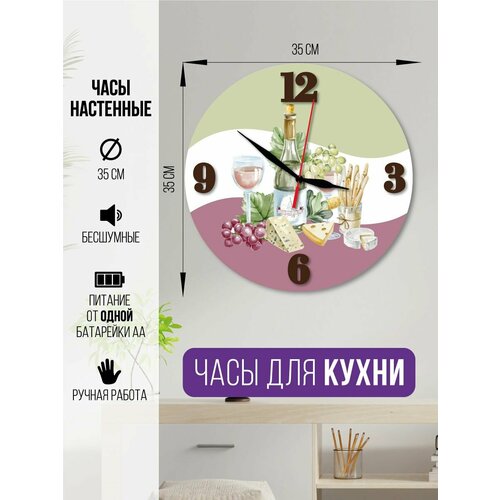 Часы настенные кухня часы интерьерные для кухни часы декоративные на кухню 1600₽