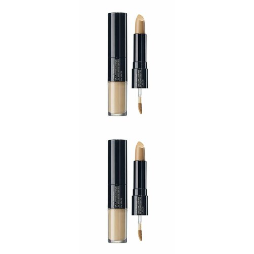 The Saem Консилер для маскировки недостатков 01 Cover Perfection Ideal Concealer Duo01. Clear Beige, двойной, 2 шт. the saem крем консилер для лица тональный cover perfection concealer foundation тон 2 0 rich beige 38 гр