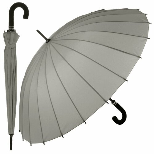 Зонт-трость Amico, серый