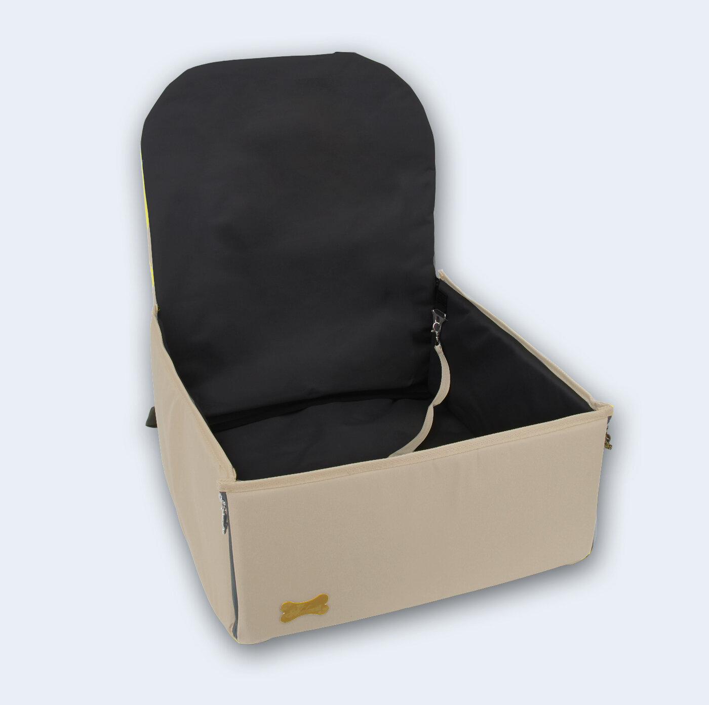 Автогамак для животных Melenni Эконом бежевый/черный