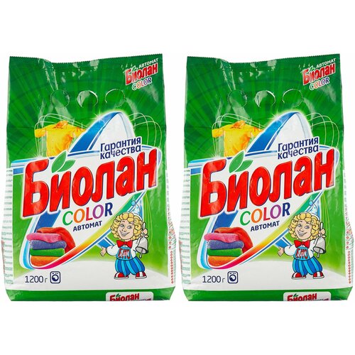 Биолан стиральный порошок Color, 1,2 кг, 2 шт