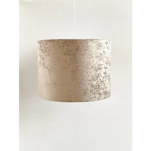 Абажур из бежевого панбархата для настольной лампы/торшера или потолочного светильника, 35*30