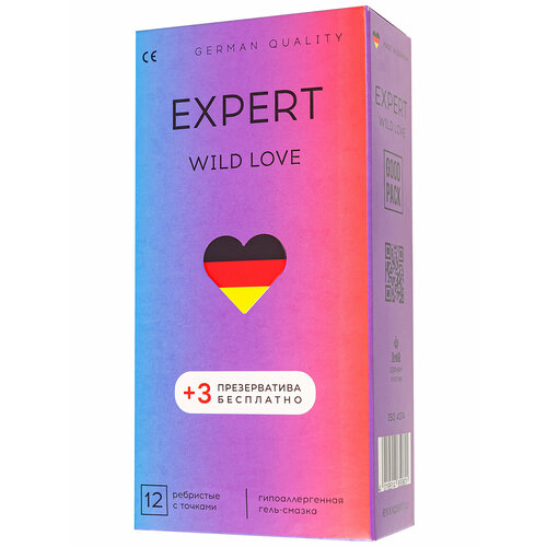 Презервативы Expert Wild Love, 12 + 3 шт.