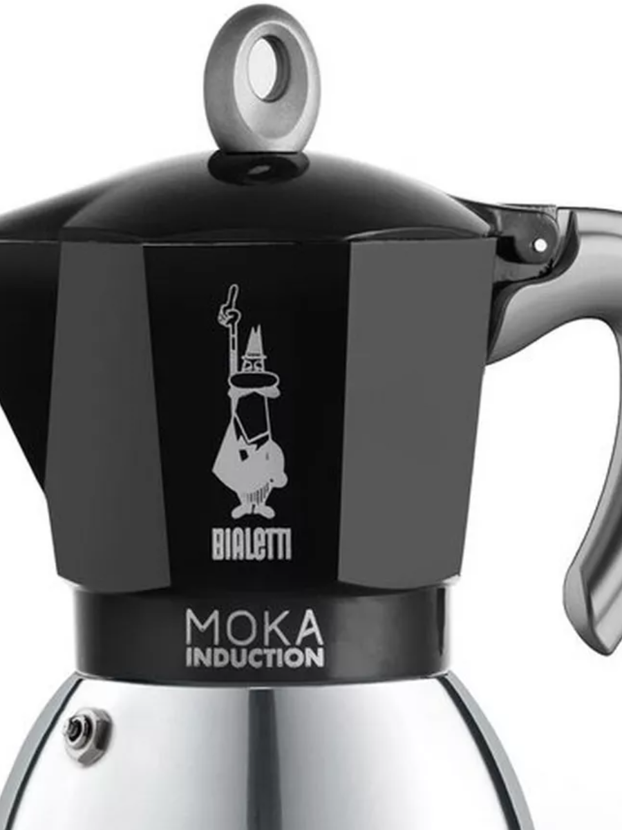 Гейзерная кофеварка Bialetti New Moka Induction 6934 черная