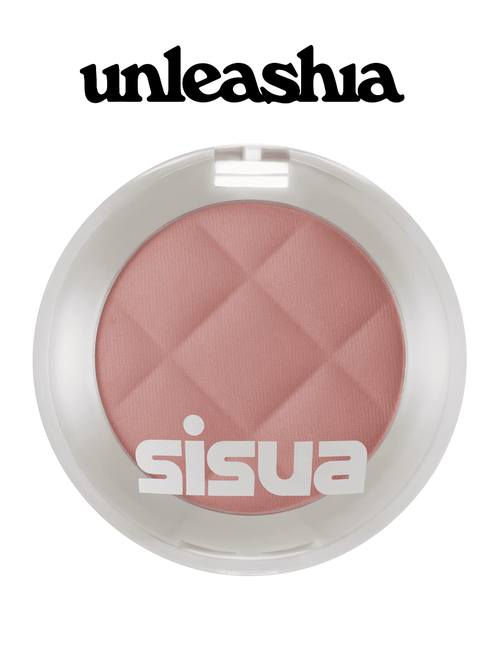 Компактные румяна с сияющим финишем Unleashia Sisua Butter Waffle Dough Blusher04 Rose Chocolate Mousse