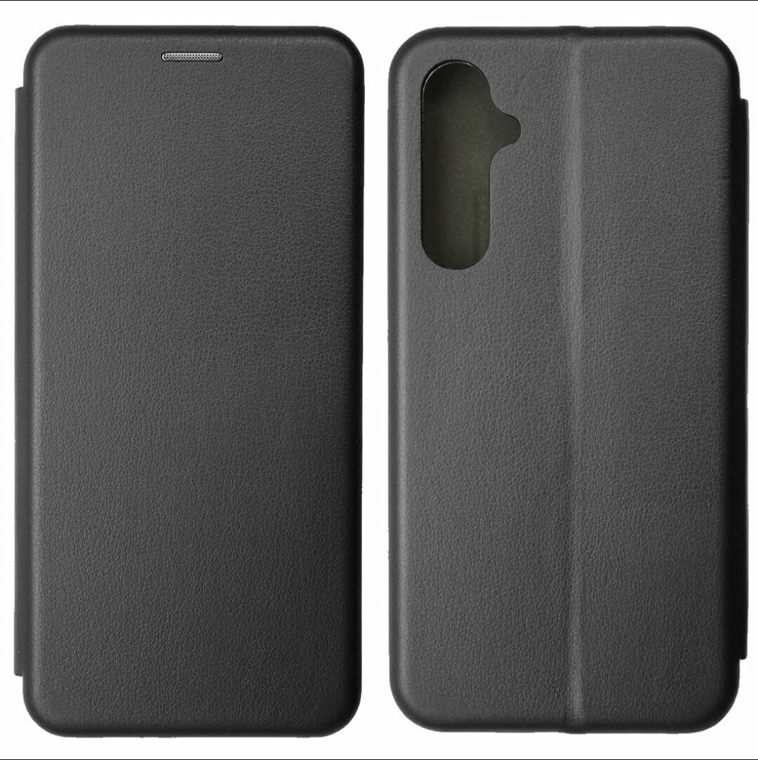 фото Samsung Galaxy A35 sm-a356e черный чехол-книжка эко-кожа для самсунг галакси А35 книга с функцией подставки на магните