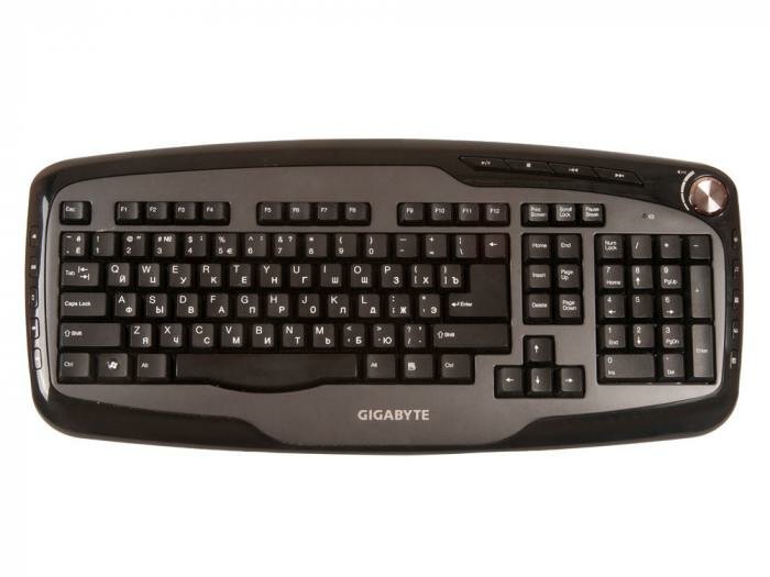 Комплект клавиатура + мышь GiGABYTE KM7600 2,4GHZ DELUXE COMBO б. у без коробки