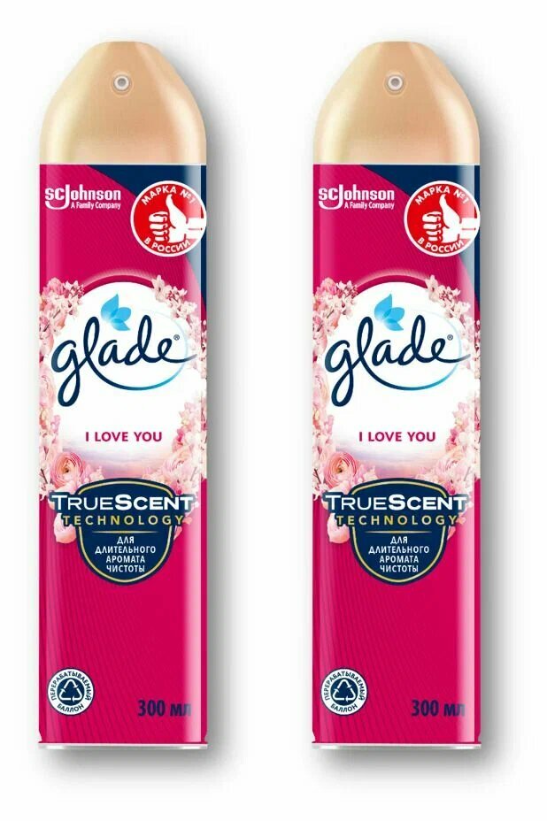 Освежитель воздуха Glade Восточные пряности и дерево Уд сухое распыление 300 мл 2 шт.