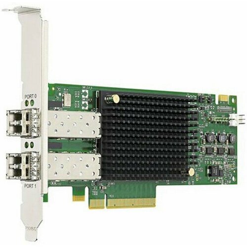 Сетевой адаптер Broadcom Emulex LPe31002-AP (LPe31002-M6) Gen 6 (16GFC), 2-port, 16Gb/s, PCIe Gen3 x8, LC MMF 100m, трансиверы установлены { broadcom emulex lpe31002 ap lpe31002 m6 gen 6 16gfc 2 port 16gb s pcie gen3 x8 lc mmf 100m 1 year