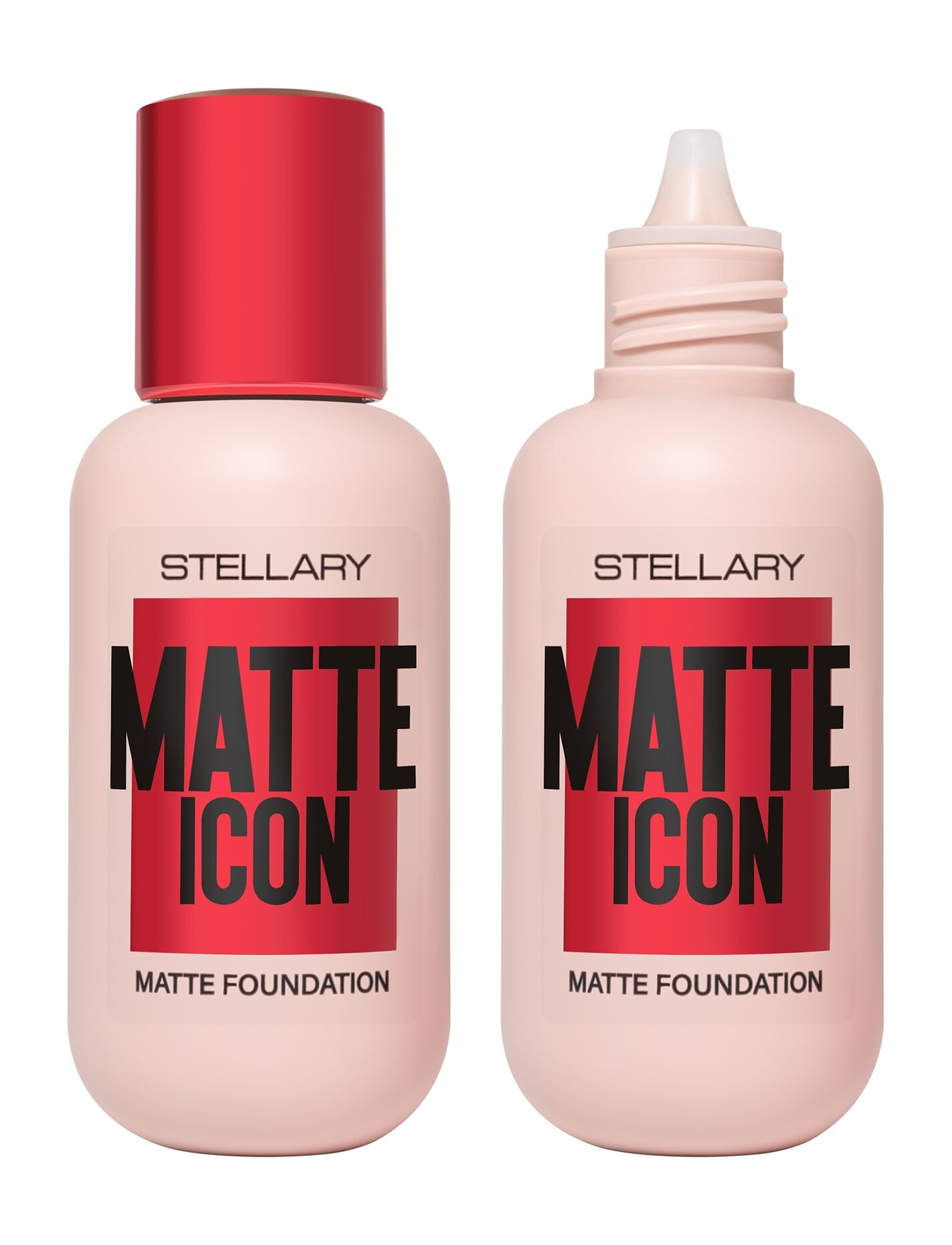 STELLARY Тональный крем Matte Icon Foundation матирующий, 35 мл, 02 Натуральный