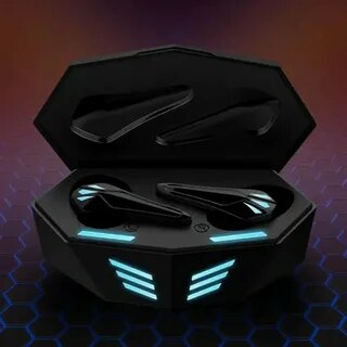 Игровые беспроводные наушники K -55. Bluetooth с шумоподавлением, беспроводным зарядным футляром — фото 1