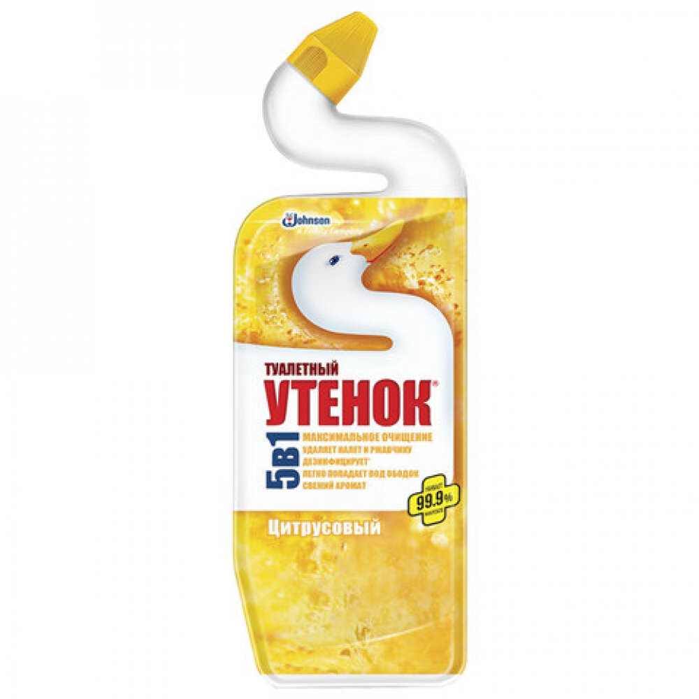 Чистящее средство для уборки туалета туалетный утенок Цитрусовый