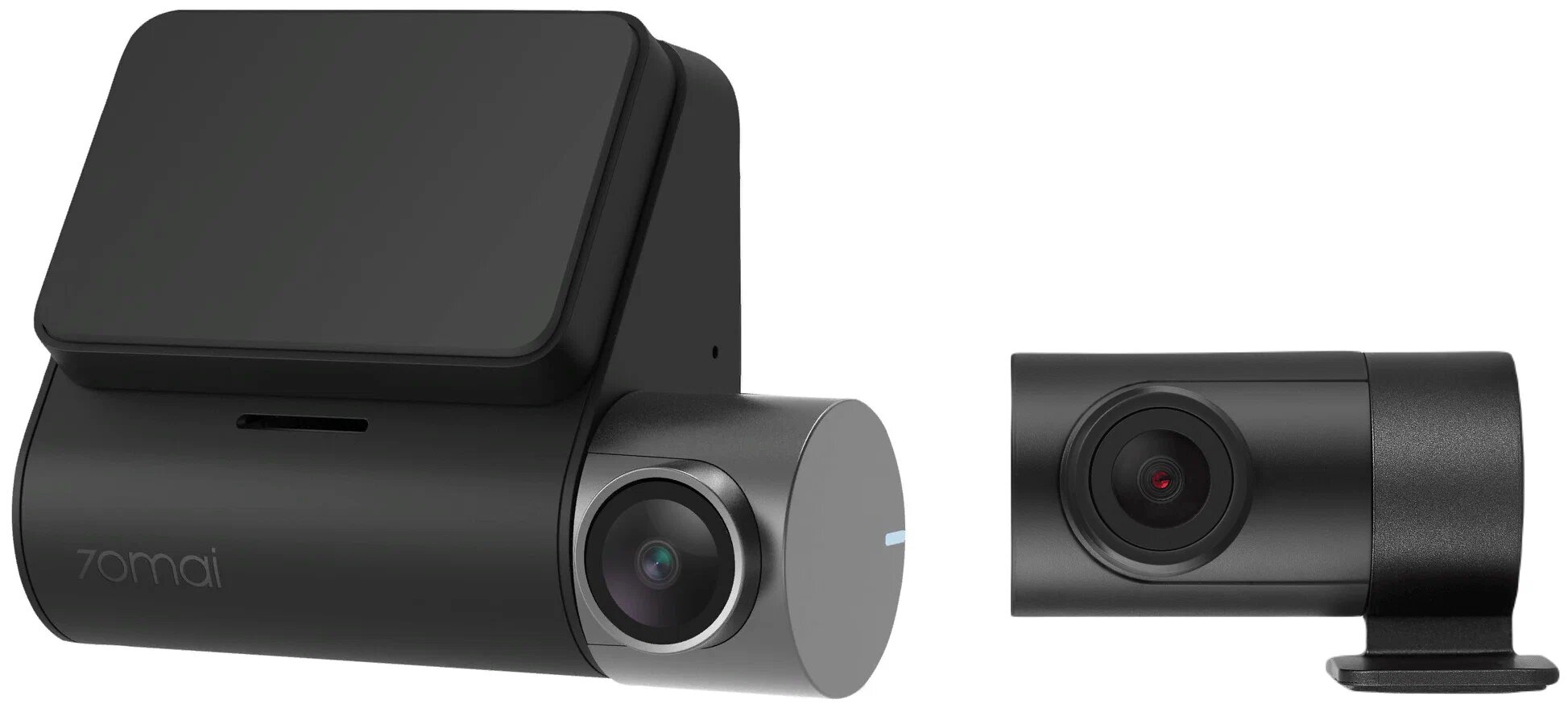 Видеорегистратор 70mai Dash Cam Pro Plus+Rear Cam Set A500S-1, 2 камеры, GPS, ГЛОНАСС, черный, (Global)