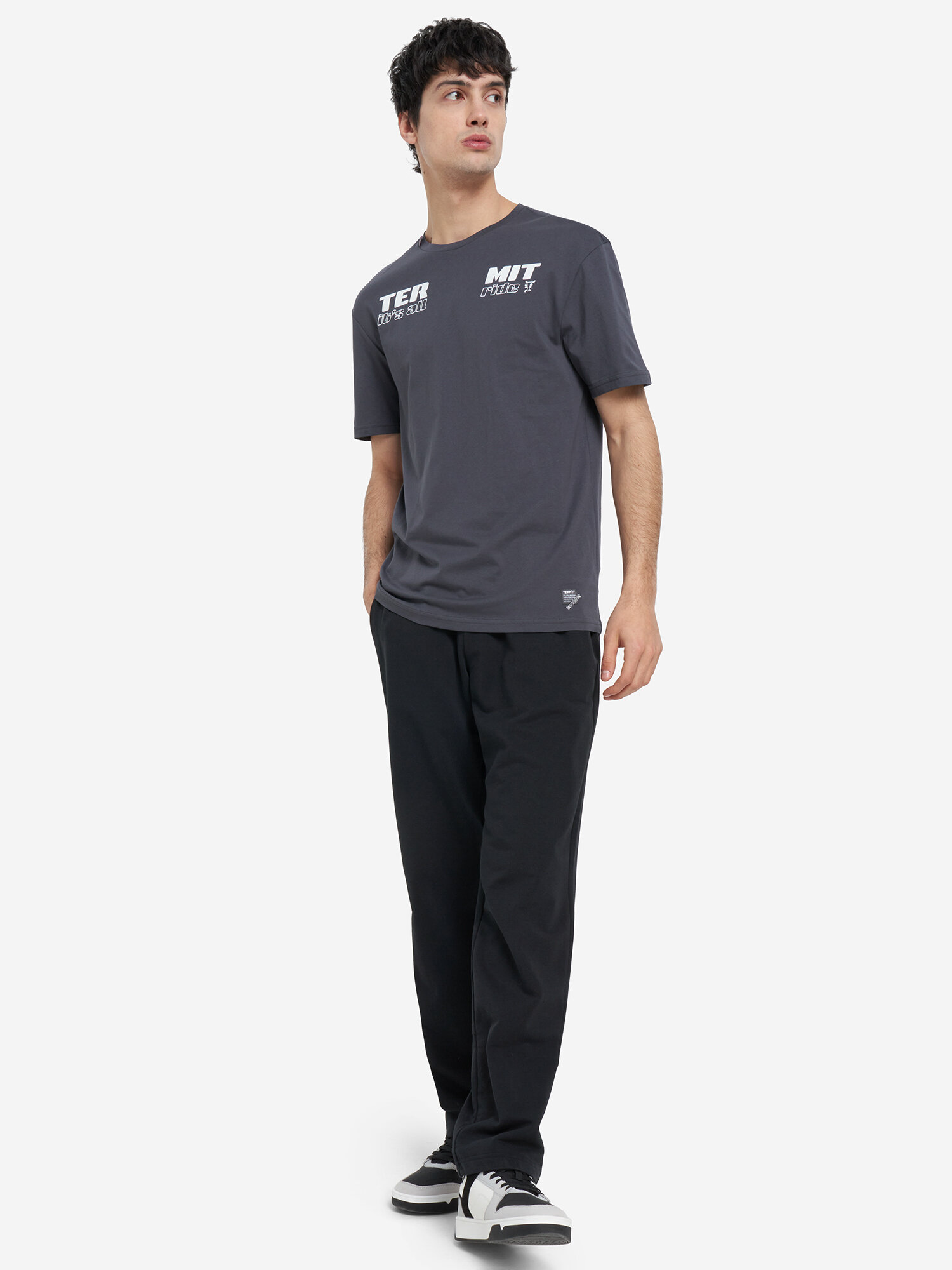 Футболка Termit Skate Male T-shirt, размер 48, темно-серый — фото 1