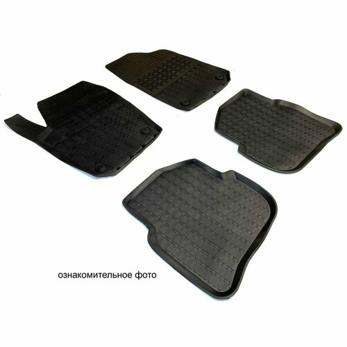 Коврики салона резиновые CarMega для Lada 2180 Vesta (2015-)