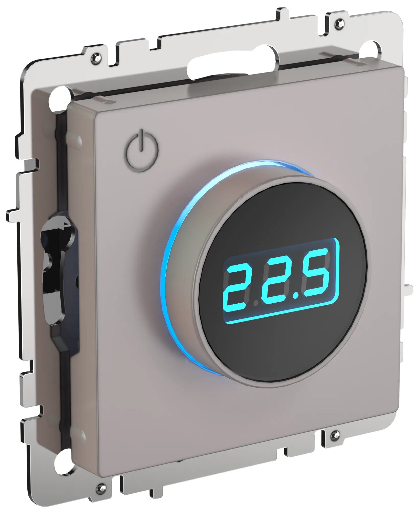 фото BRITE Термостат электронный с инд. ТС10-1-БрЖ жемч. IEK BR-RT11-K36