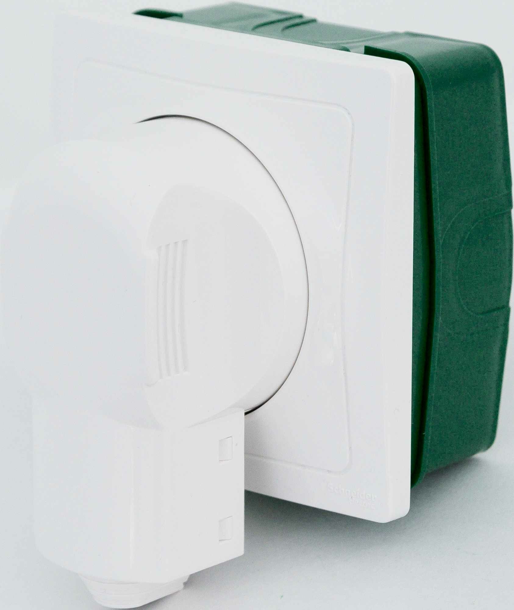 Комплект силовой встраиваемый Schneider Electric W59 розетка, вилка, монтажная коробка, цвет белый - фото №12