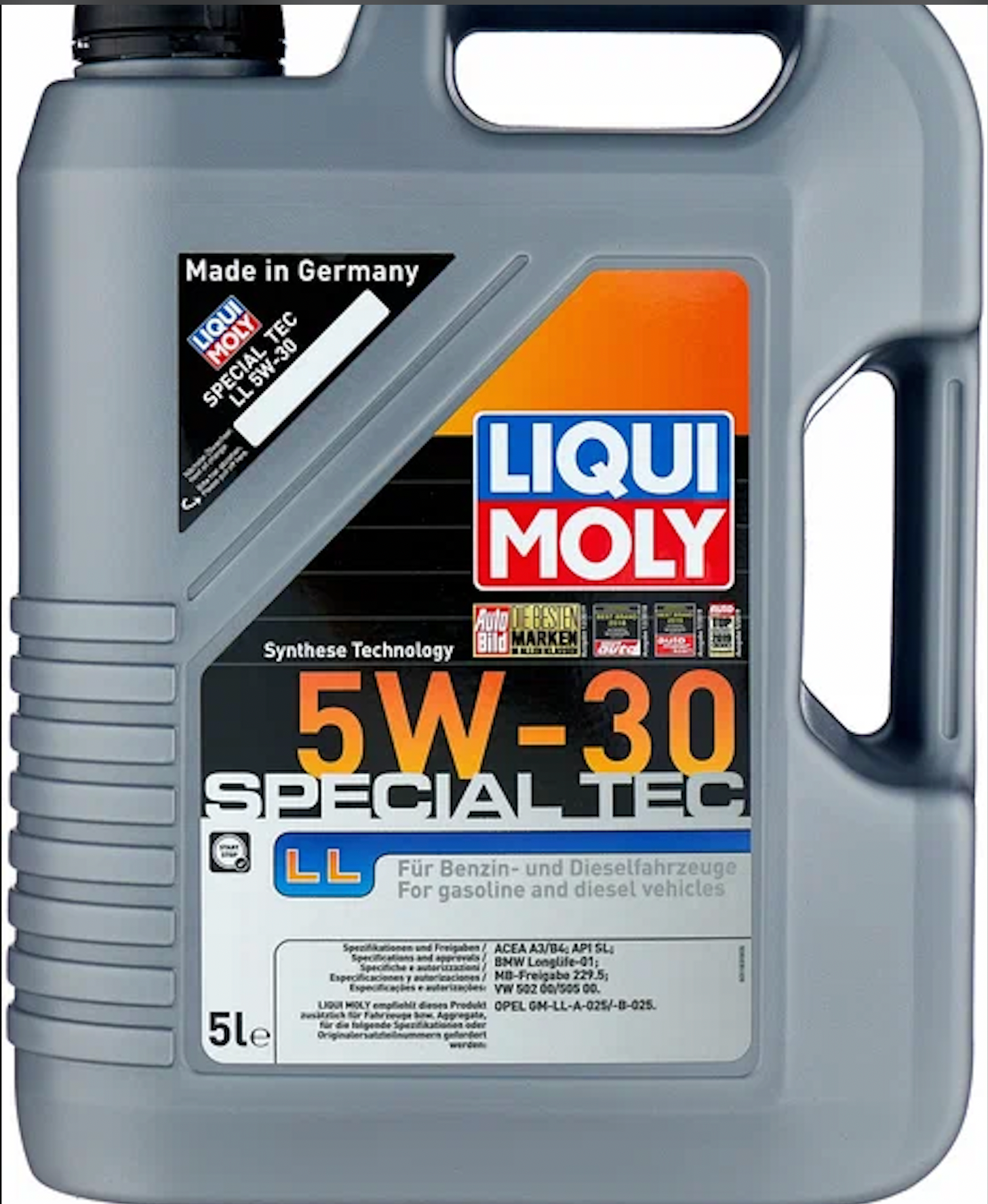 Синтетическое моторное масло LIQUI MOLY Special Tec LL 5W-30, 5 л