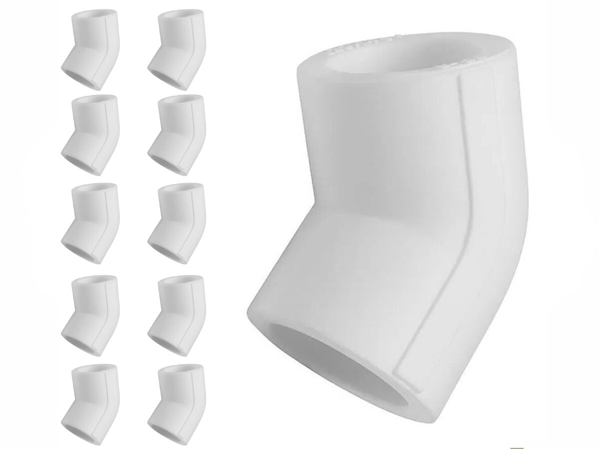 Уголок полипропиленовый белый 20х45* (10 шт)