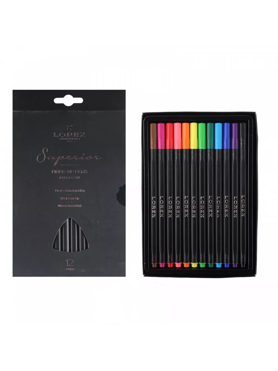 Фломастеры для рисования 12 цветов смываемые