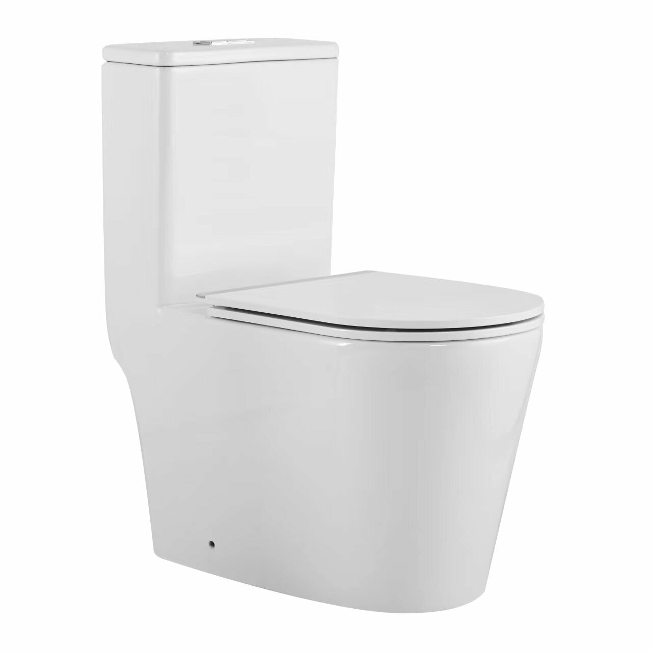 SantiLine SL-5029 безободковый, сиденьем микролифт, белый