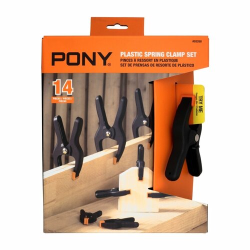Набор пружинных зажимов Pony Plastic Spring Clamp Set 93260 1818₽