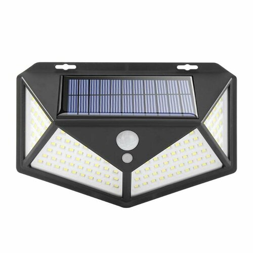 Уличный светодиодный светильник 100 LED 3 режима Фонарь на солнечных батареях с датчиком движения беспроводной 309₽