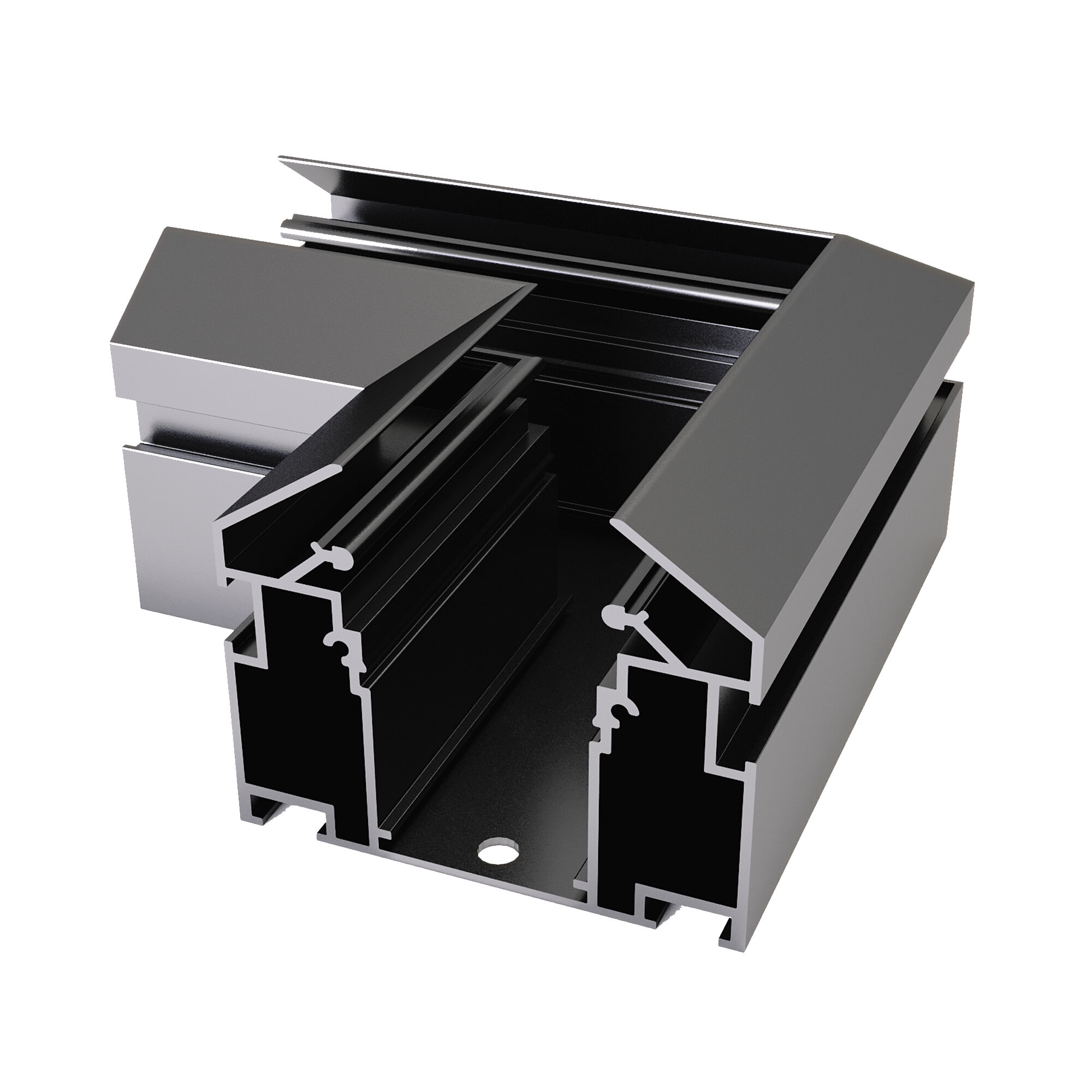 Соединитель трековый ST-Luce ST046.599.00, магнитный, белый, алюминий