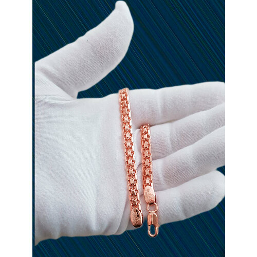 Браслет, размер 21 см, золотистый