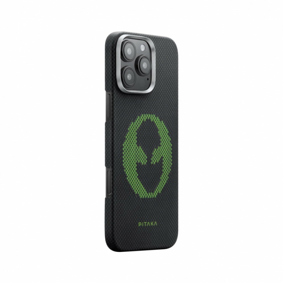 Чехол PITAKA Tactile Woven Case для iPhone 16 Pro Max - Alien