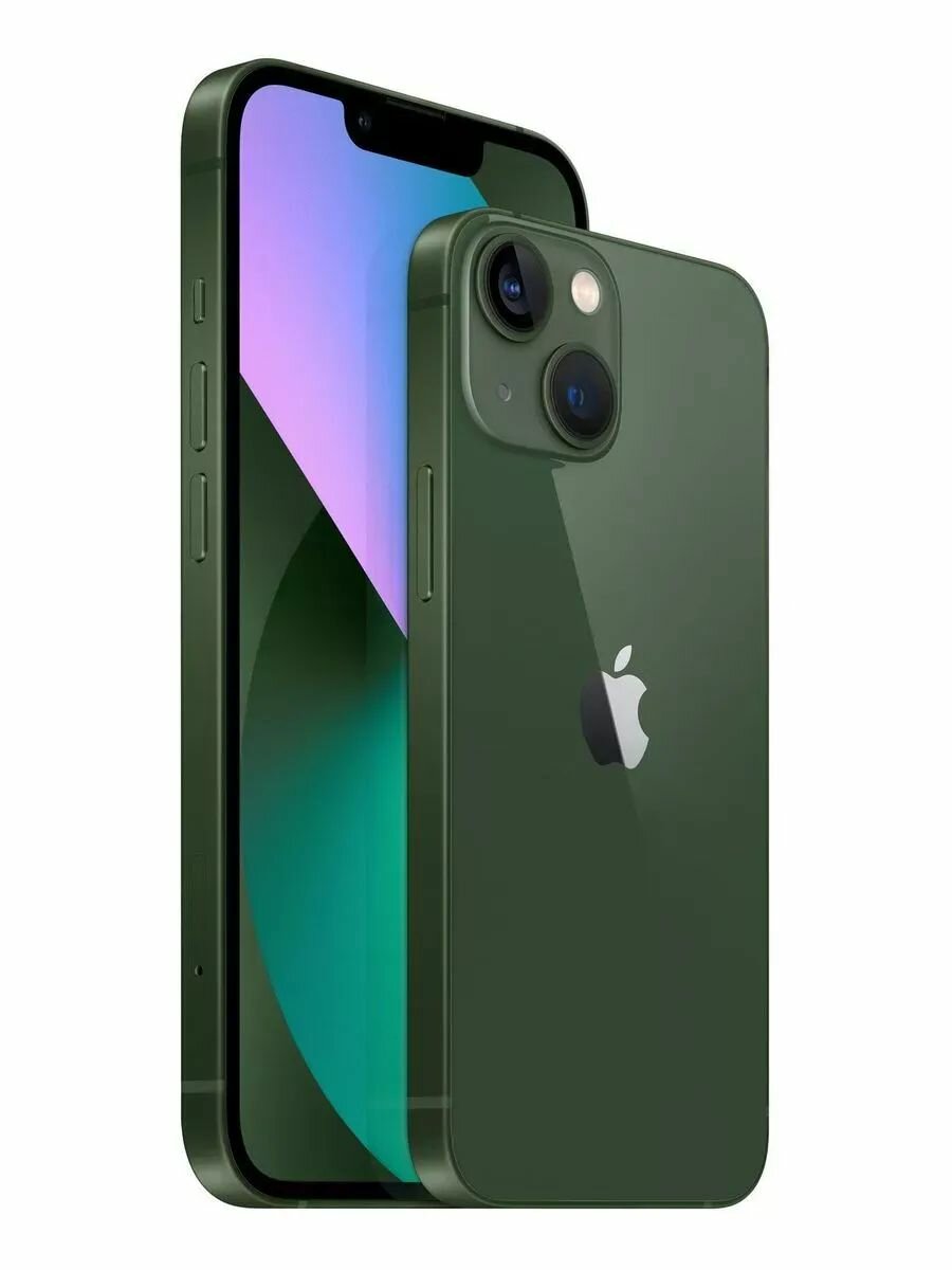 Смартфон Apple iPhone 13, 128 ГБ, 6.1", 60 Гц, nano SIM + eSIM, зеленый — фото 1