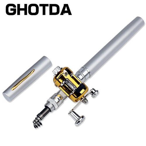 Телескопическая удочка GHOTDA, Светло-серый
