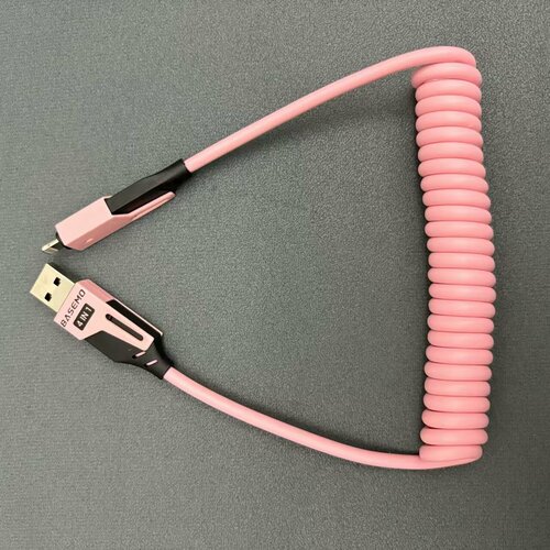 65W четыре в одном пружинный телескопический кабель для передачи данных кабель для передачи данных Type-C 15 м 480 Мбитс 657₽