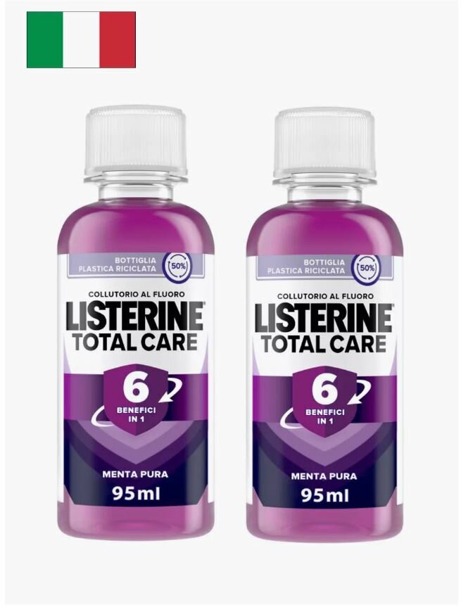 Ополаскиватель Total Care 6 in 1, для полости рта, 95 мл, 2 шт