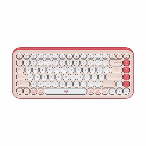 Компактная беспроводная клавиатура Logitech POP ICON KEYS белый синий английский 12641₽