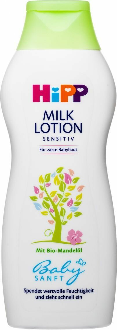 Картинки Детский лосьон-молочко для чувствительной кожи HiPP Babysanft, 350 мл