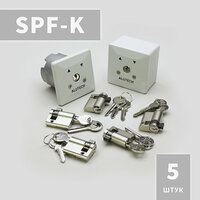 SPF-K Цилиндр (личинка) для замка выключателя с ключом SAPF и SUPF Alutech ( SAP 2R / 1 M и SUP 2R / 1 M Inprojal) 5 шт.