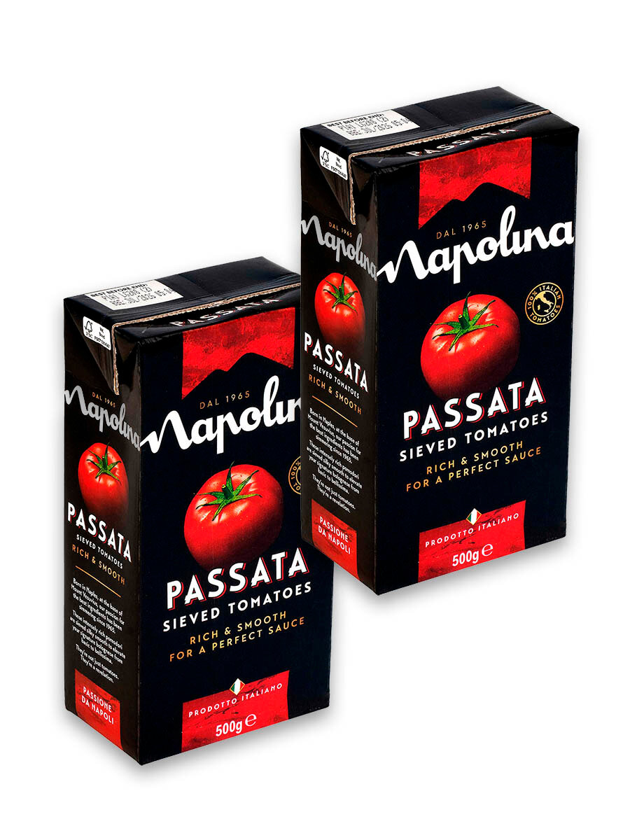 Томаты протертые Napolina, 2*500 г тетрапак