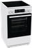 Электрическая плита Gorenje GEC5C42WG, стеклокерамическая, 4 конфорки, белая