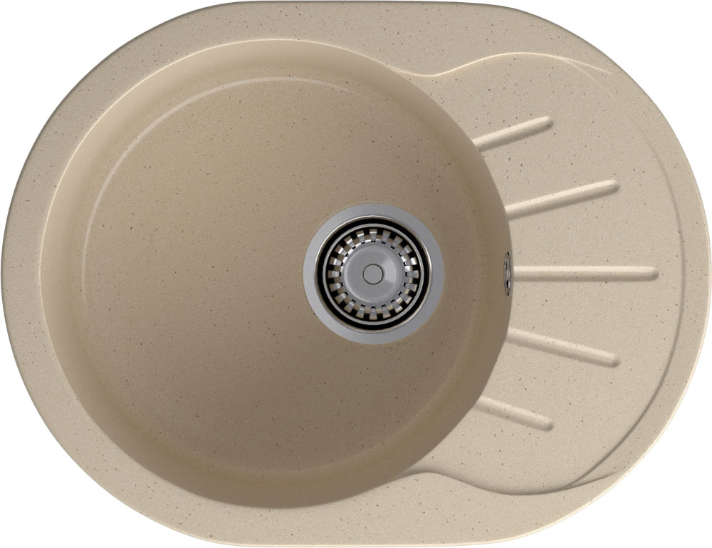 Кухонная мойка GranFest RONDO R-580L кашемир