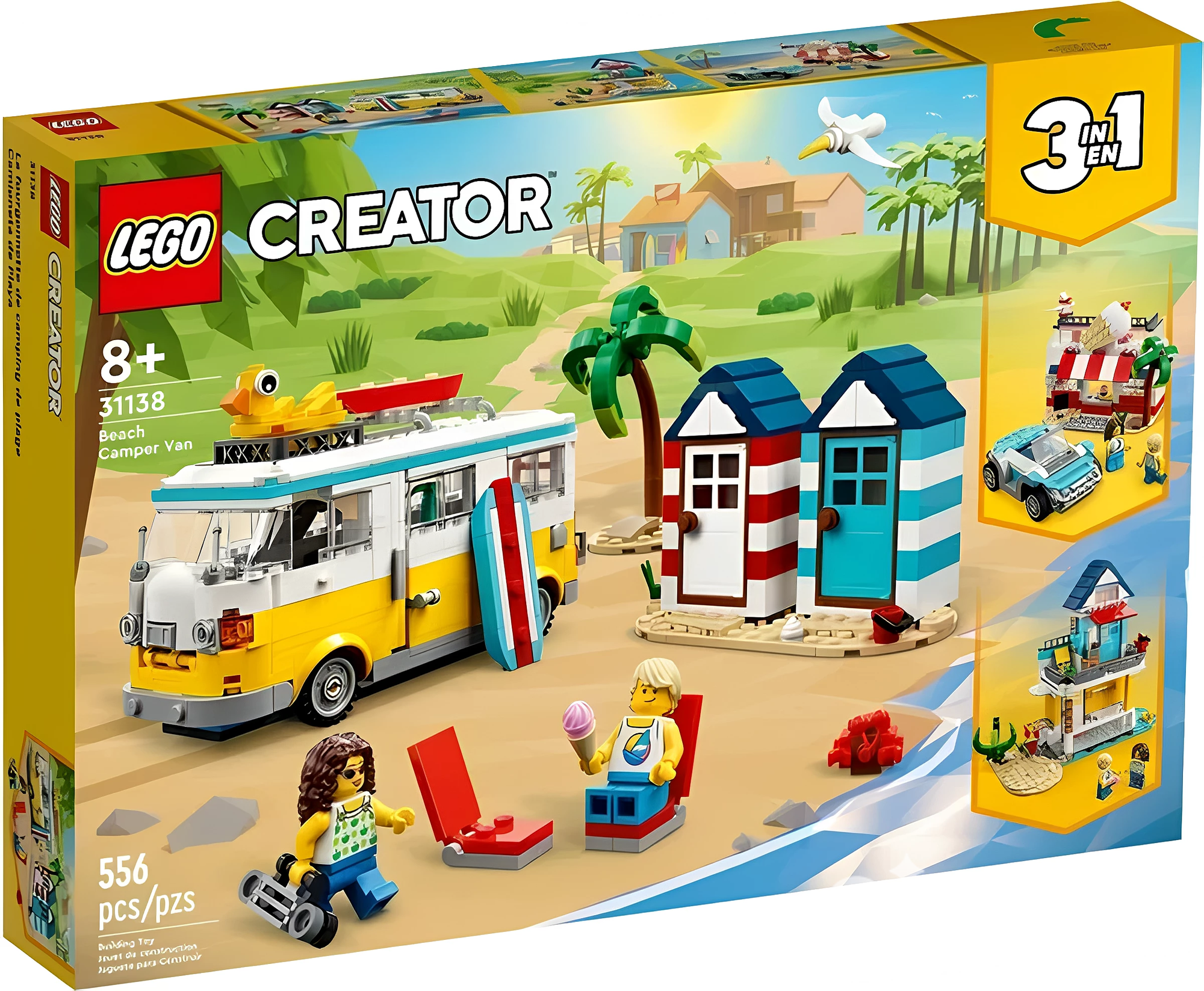 Конструктор LEGO Creator 31138 Туристический фургон на пляже