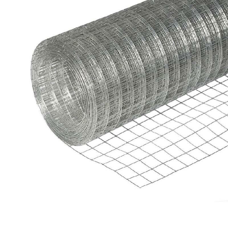 Сетка сварная 1000 мм ячейка 50х50 мм d 1.3 мм оцинкованная 3 м.