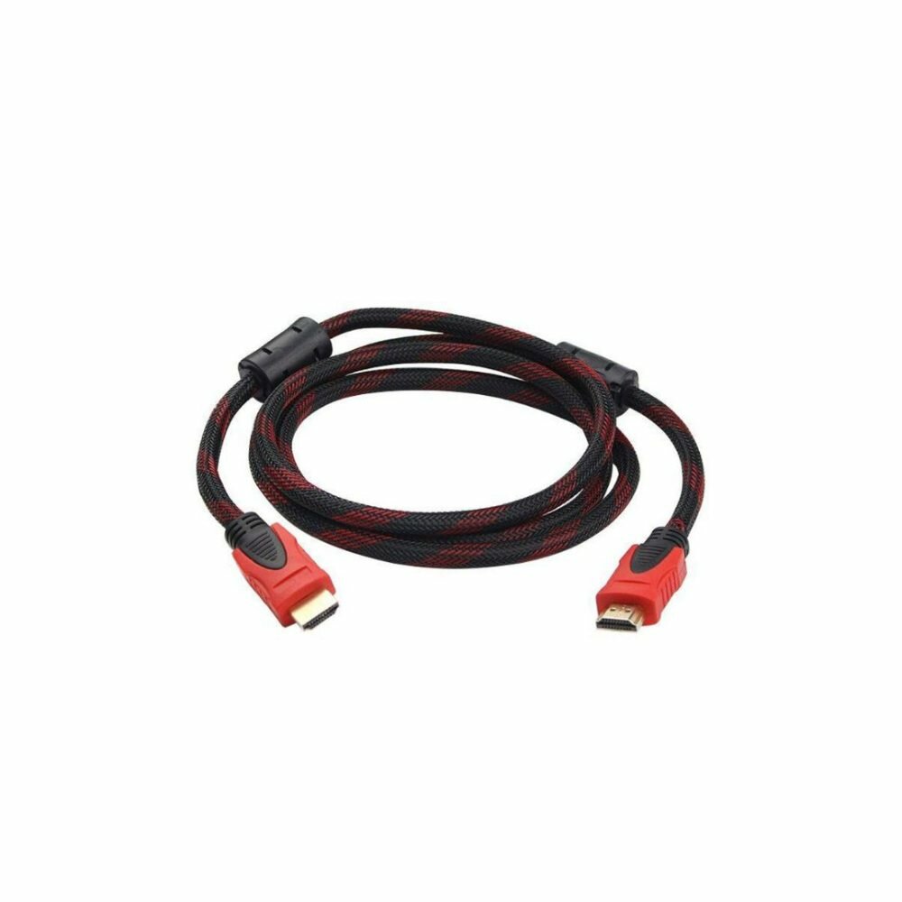 Кабель HDMI WaterProof HDTV, красный, позолоченные разъемы, до 18 Гбит/сек, длина 2,7-3м