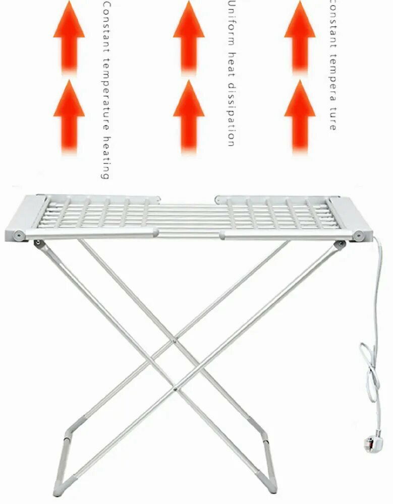 Сушилки Для Белья И Одежды Xiaomi Сушилка для белья напольная Xiaomi ETW39AL-1H, складная, 3 зоны сушки, длина 12м, пластик/алюминий