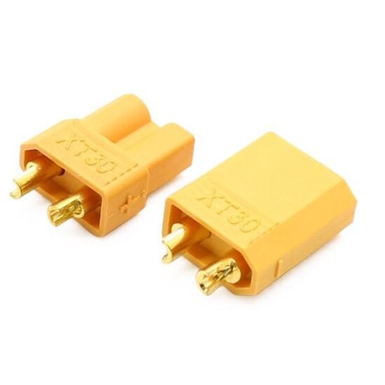 Разъём XT30 (пара — папа + мама), ток до 30А — фото 1