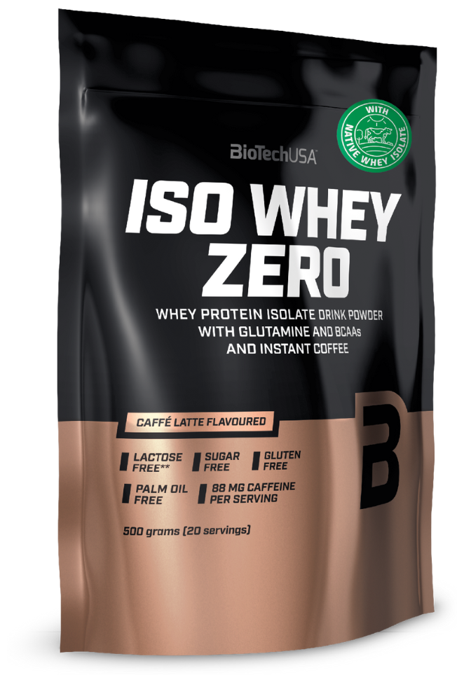 Протеин сывороточный изолят BioTech USA Iso Whey Zero (500 г) Кофе-Латте