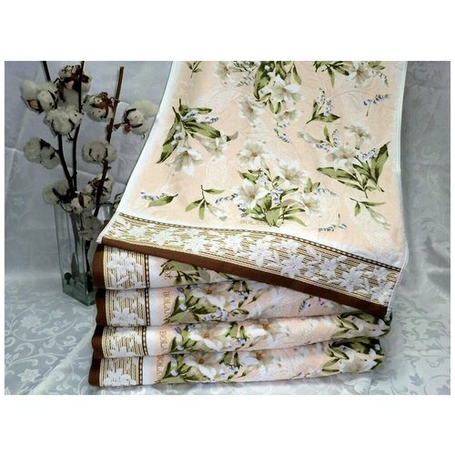 Полотенце BOLANDGE Япония руки ландыши зеленые 34*78 А 2012